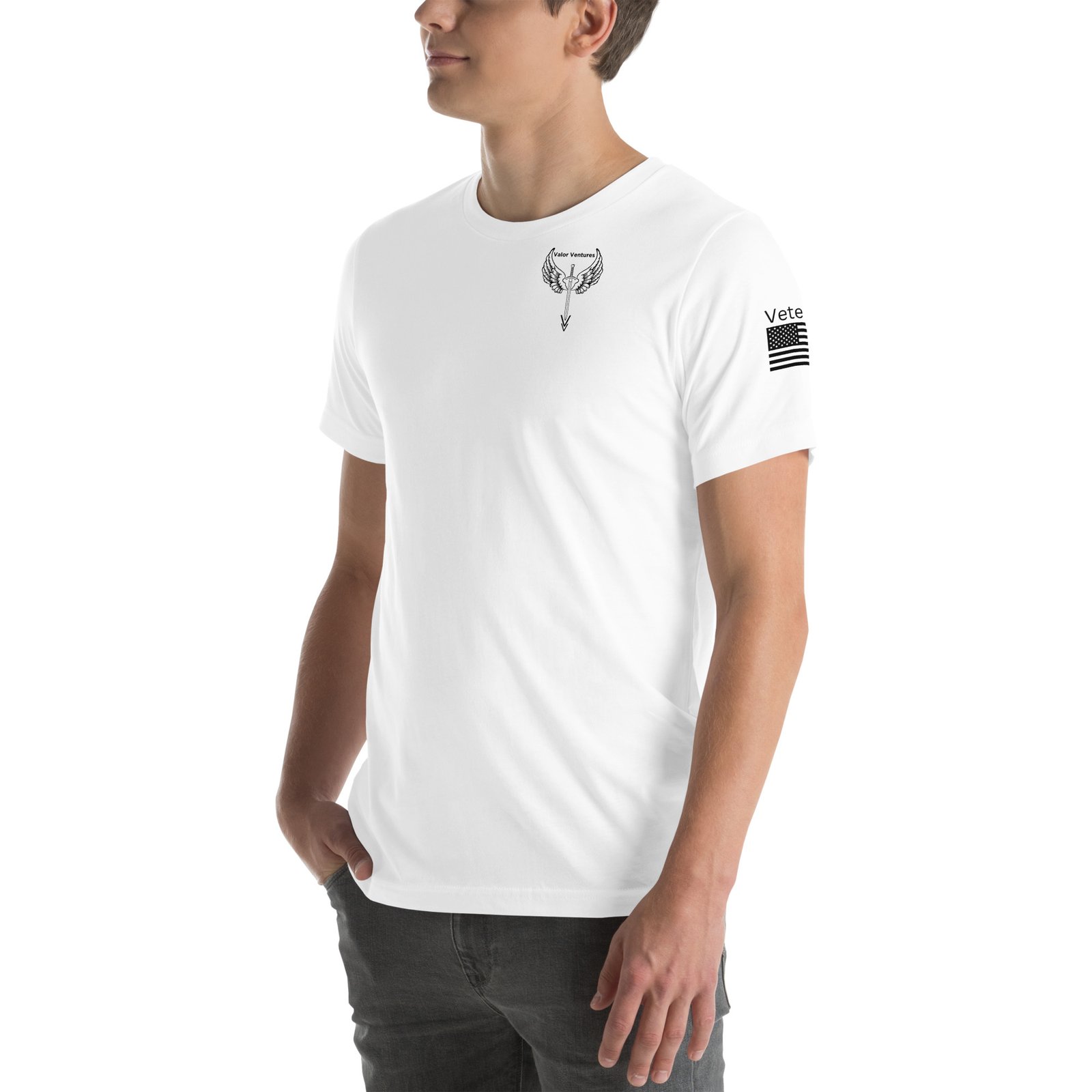 Valor shirt angled view